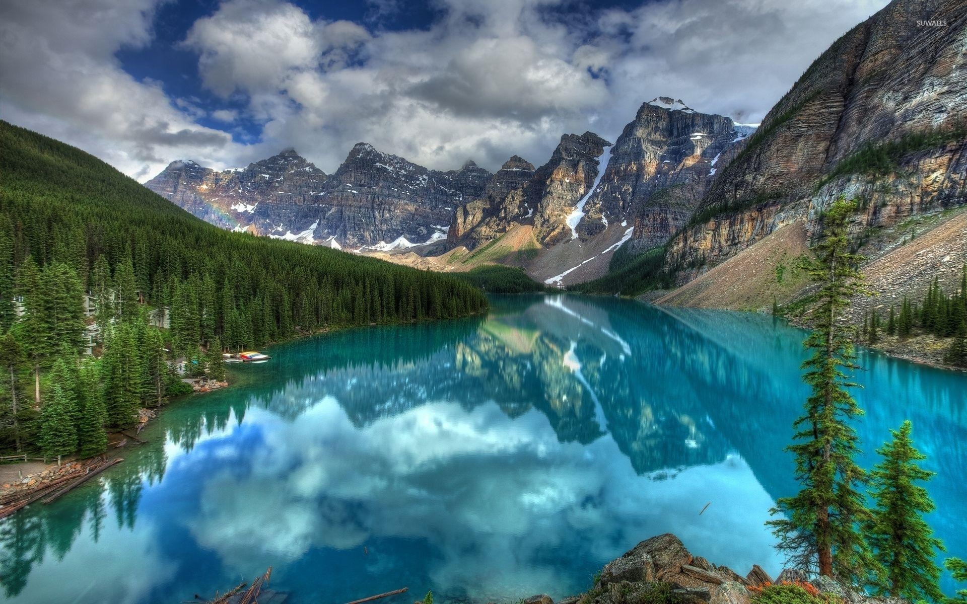 1920x1200 Banff National Park Wallpaper Turquoise Lake In Banff National Park, Desktop