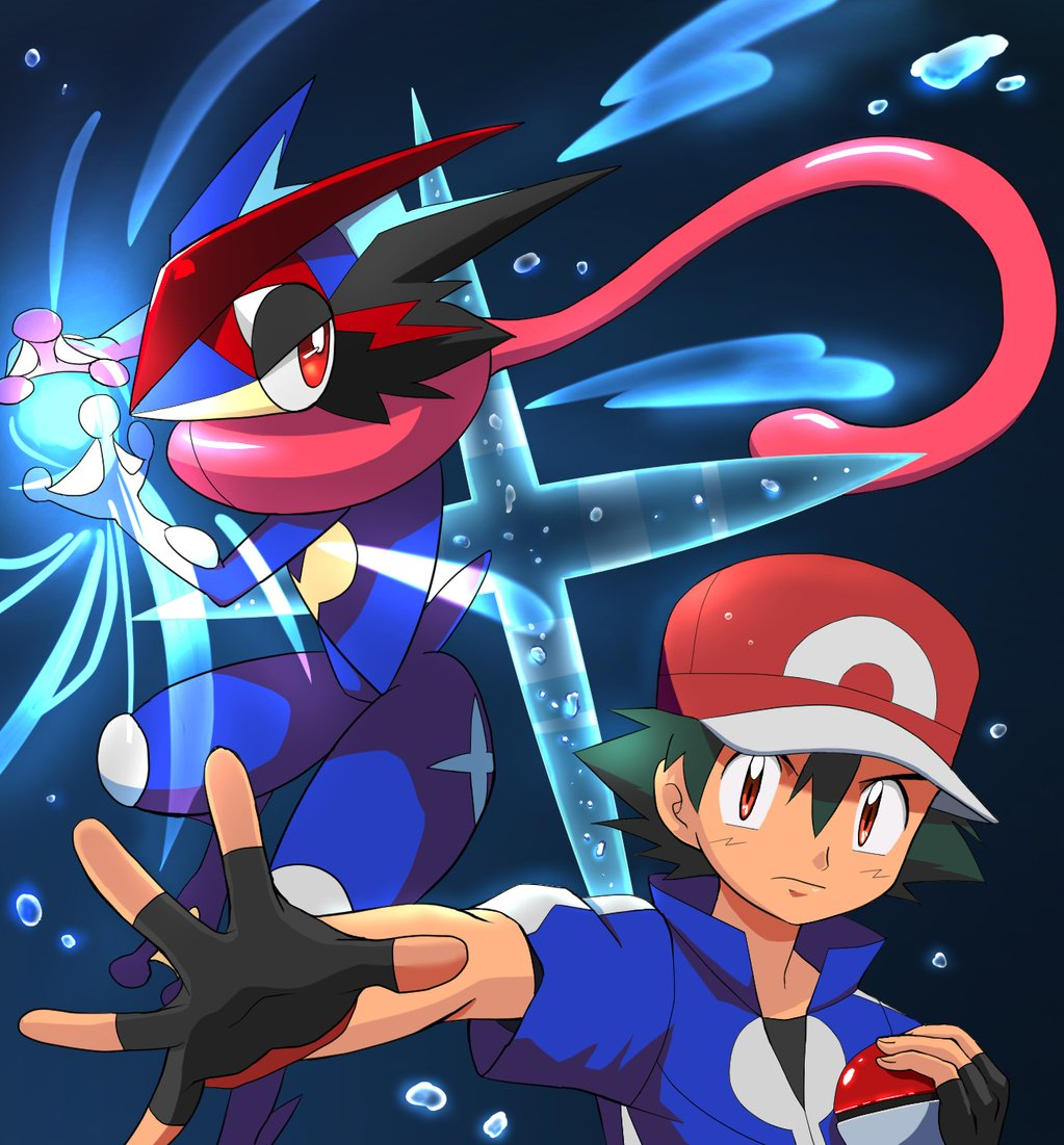 1030x1110 Ash & Greninja. Pokémon. Pokemon rayquaza, Pokemon, Pokemon kalos, Phone