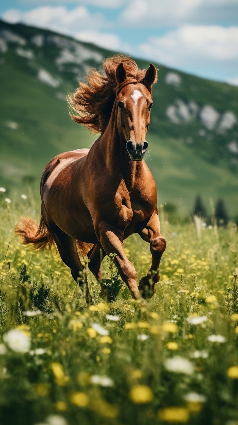 800x1430 Running Horse Image. Free Photo, PNG, Phone