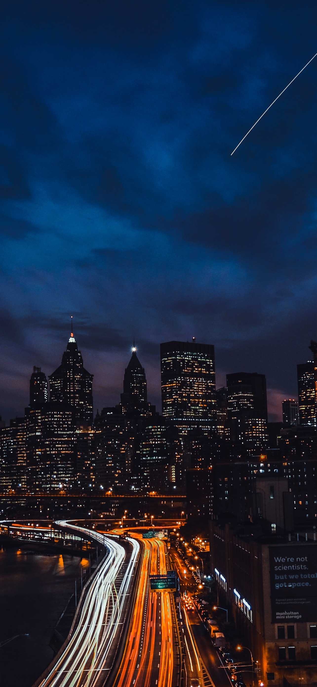 1290x2780 New York City Wallpaper 4K, United States, Cityscape, Night time, World, Phone