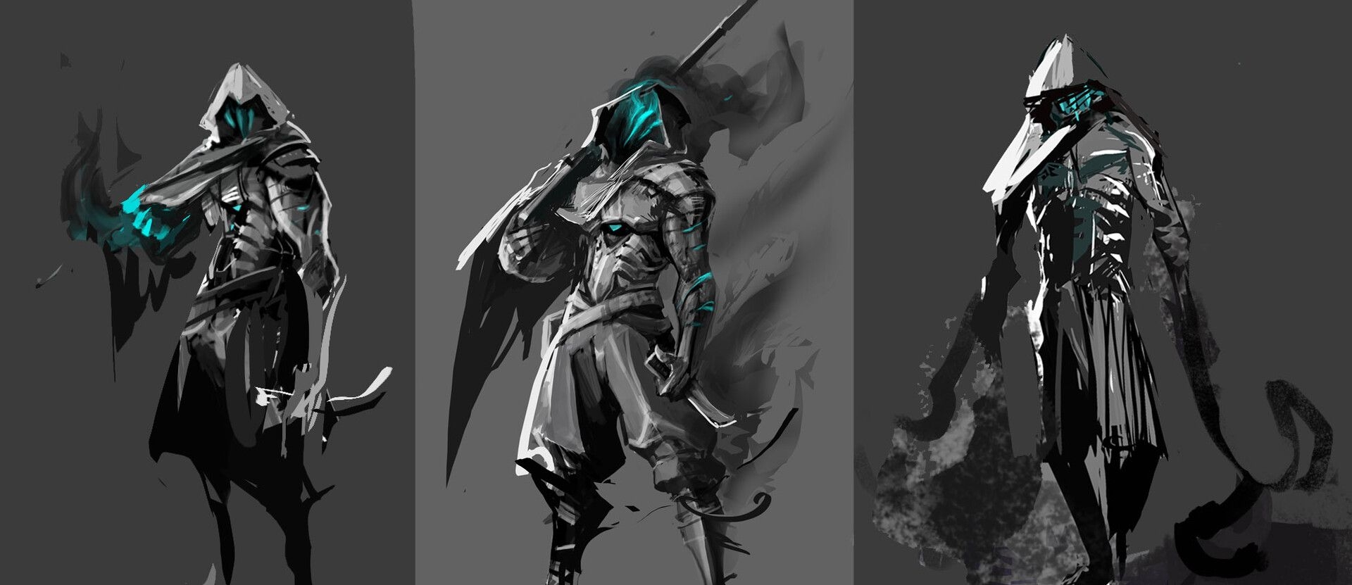 1920x840 VALORANT character art. Omen, Suke ∷, Dual Screen