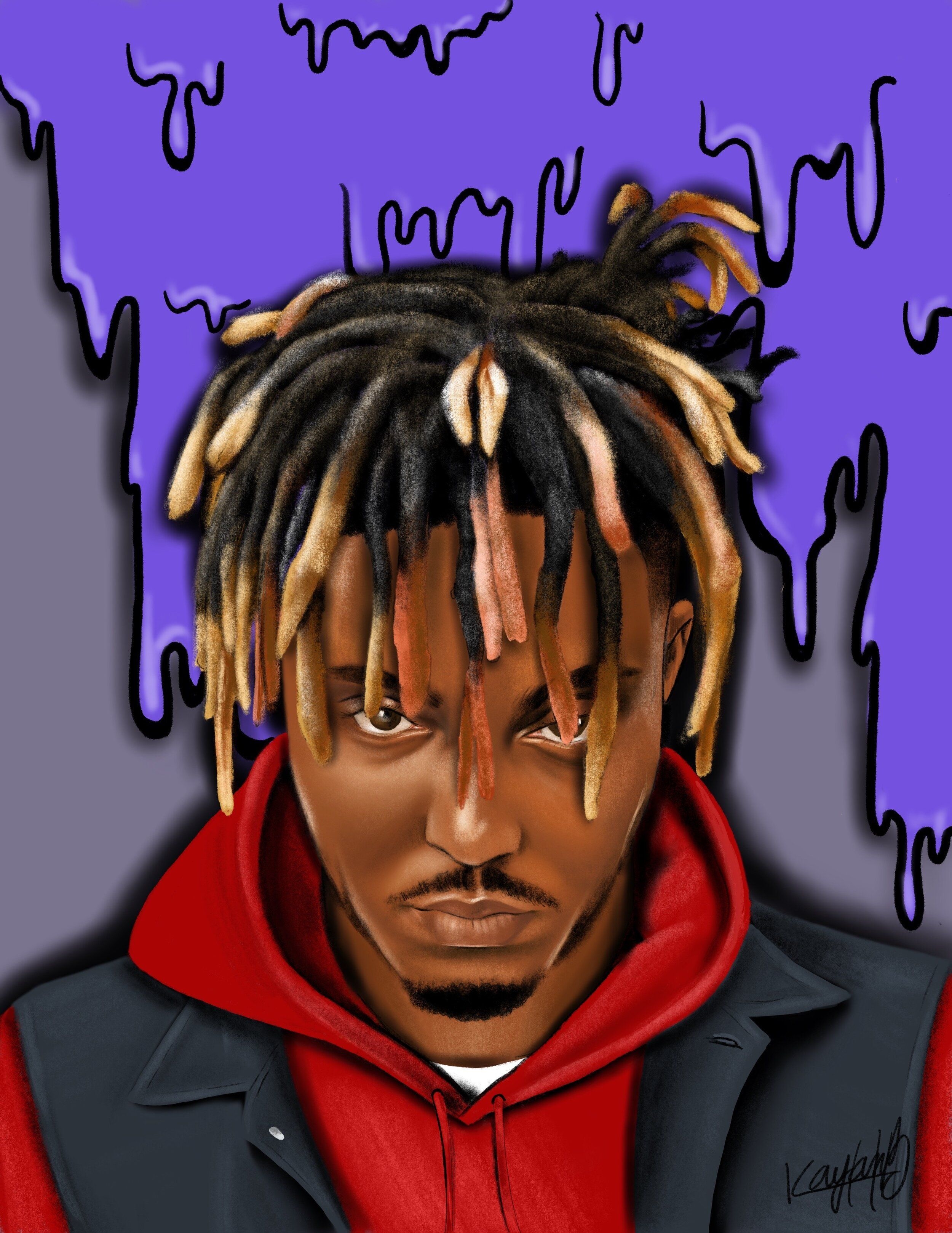 2500x3240 Juice Wrld Giclee Print. Rapper Art.com, Phone