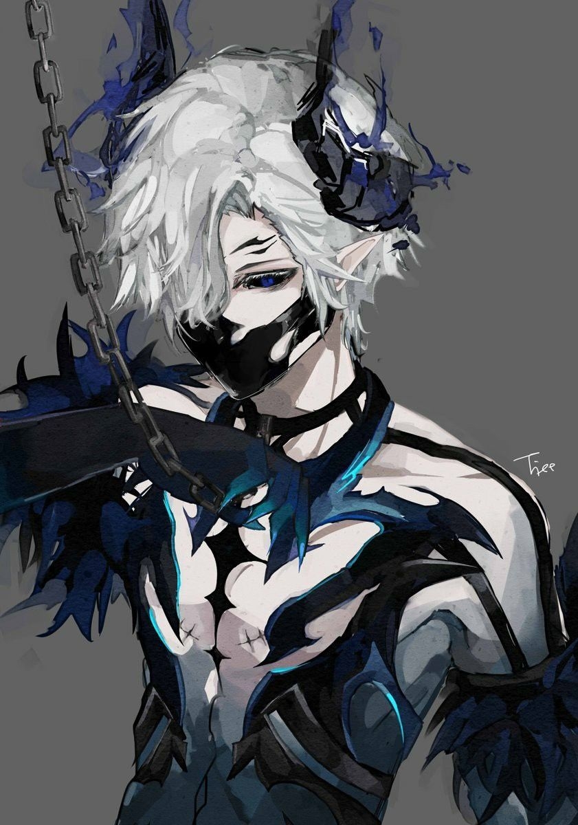 850x1200 Demon Anime Boy, Phone