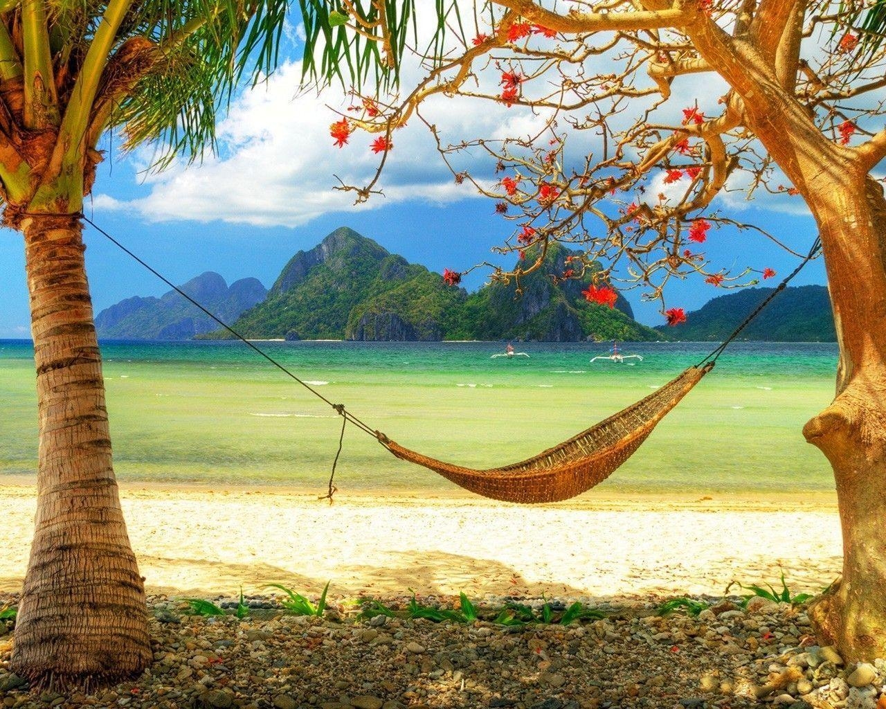 1280x1030 beach wallpaper, Desktop