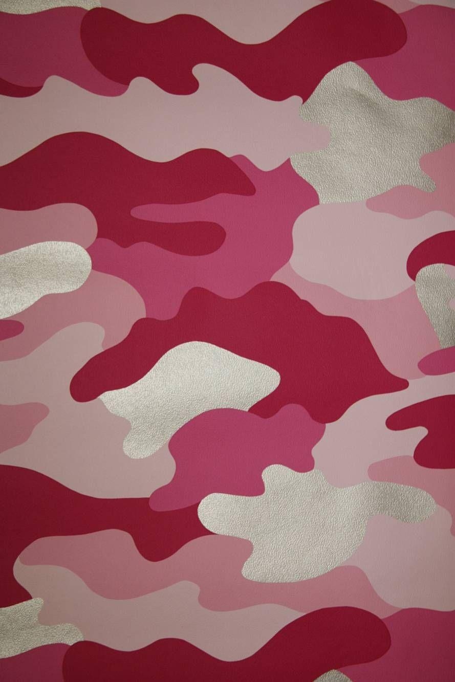 890x1340 Rasch Camouflage Wallpaper. Pink Camo Wallpaper, Phone