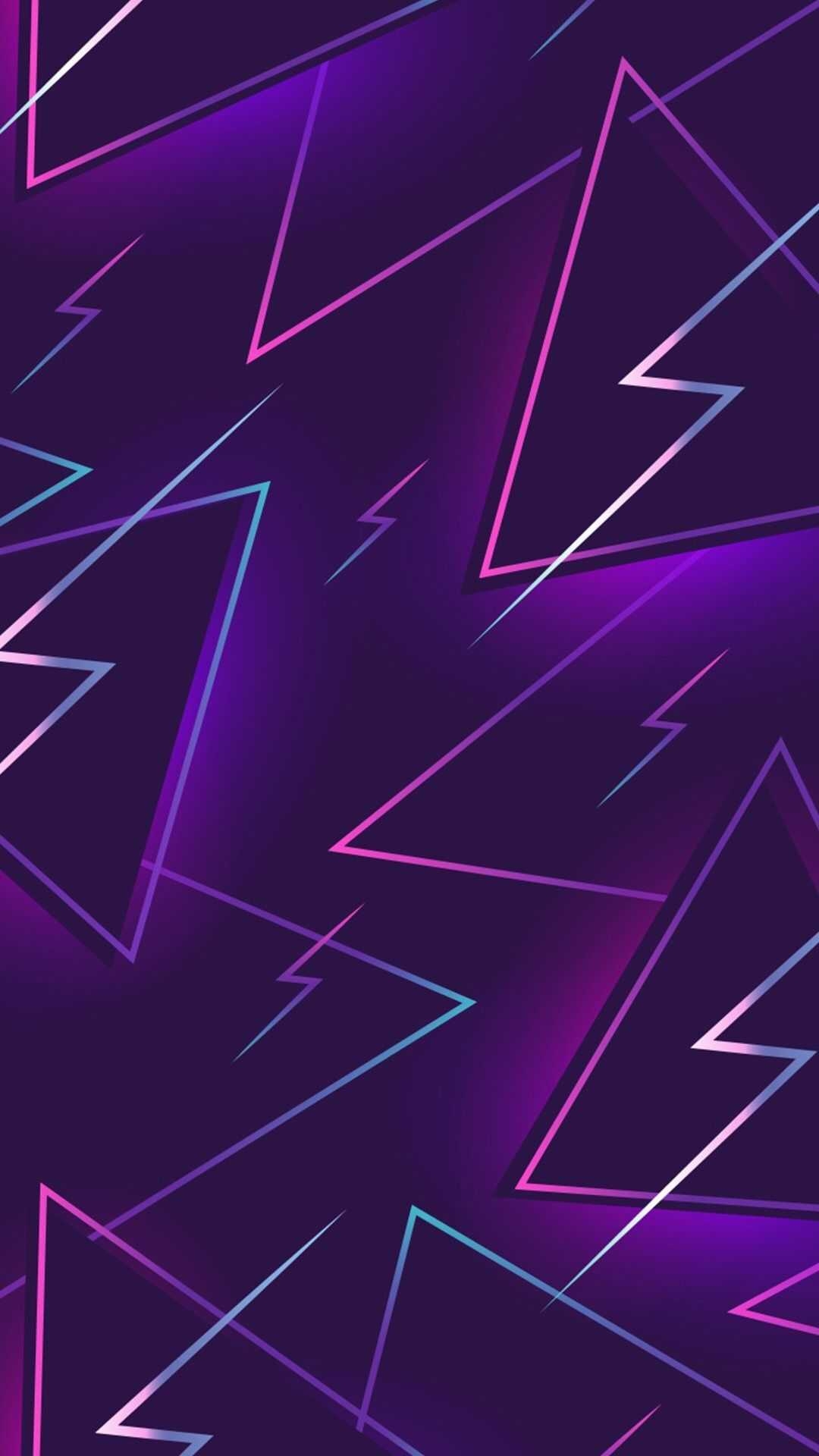 1080x1920 Neon Purple Wallpaper, Phone