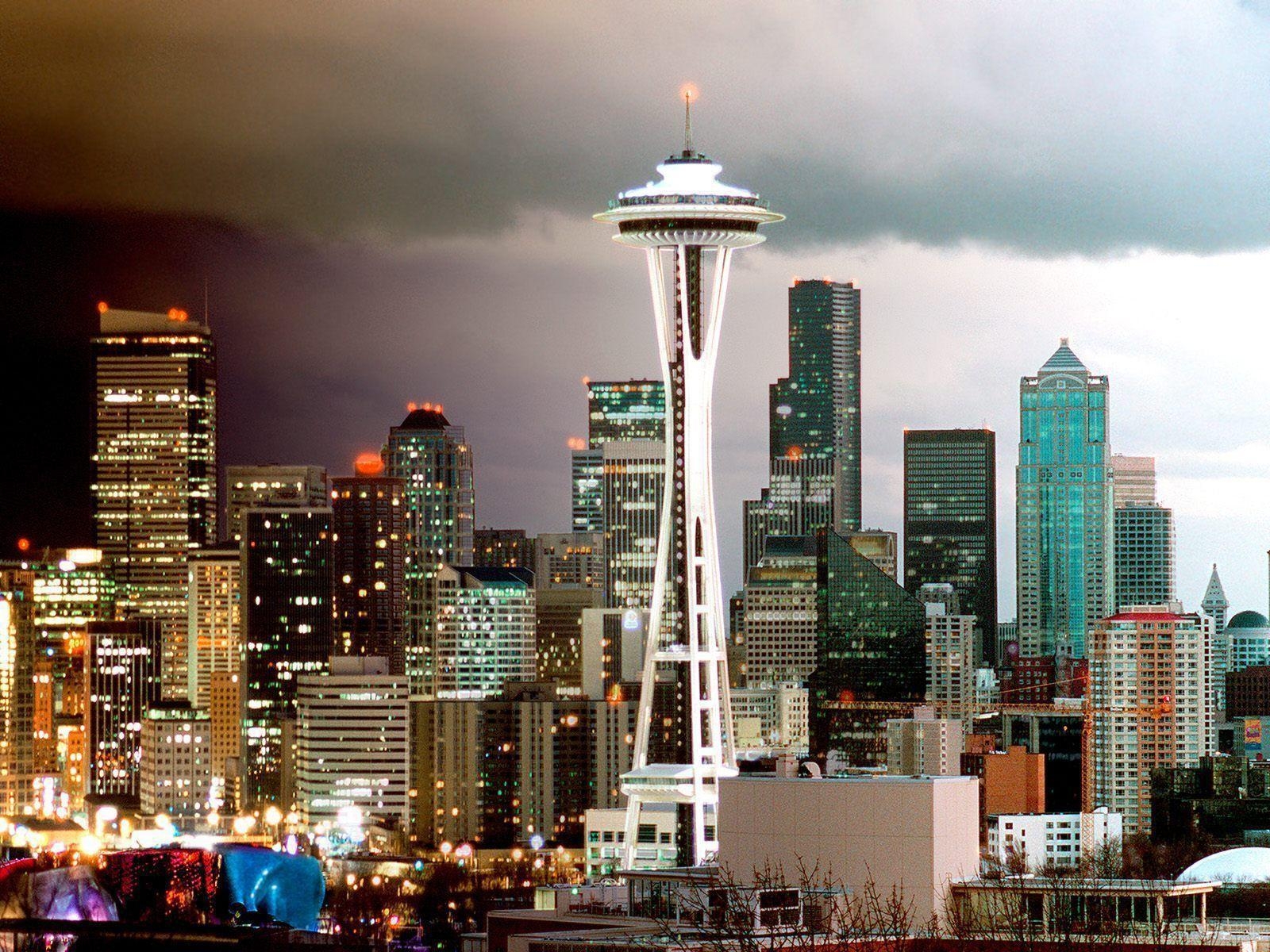 1600x1200 Seattle Skyline Washington Widescreen Wallpaper Picture Hd, Desktop