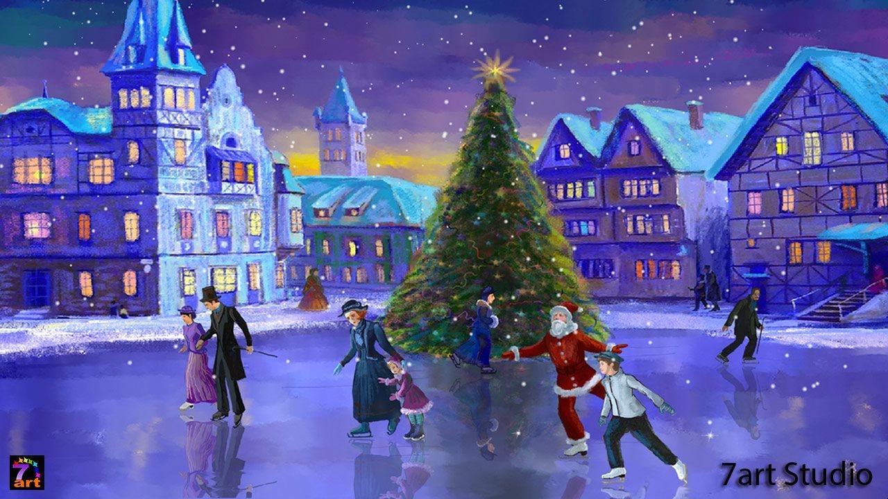 1280x720 Animated Christmas Wallpaper Windows 7 Free Download, Desktop