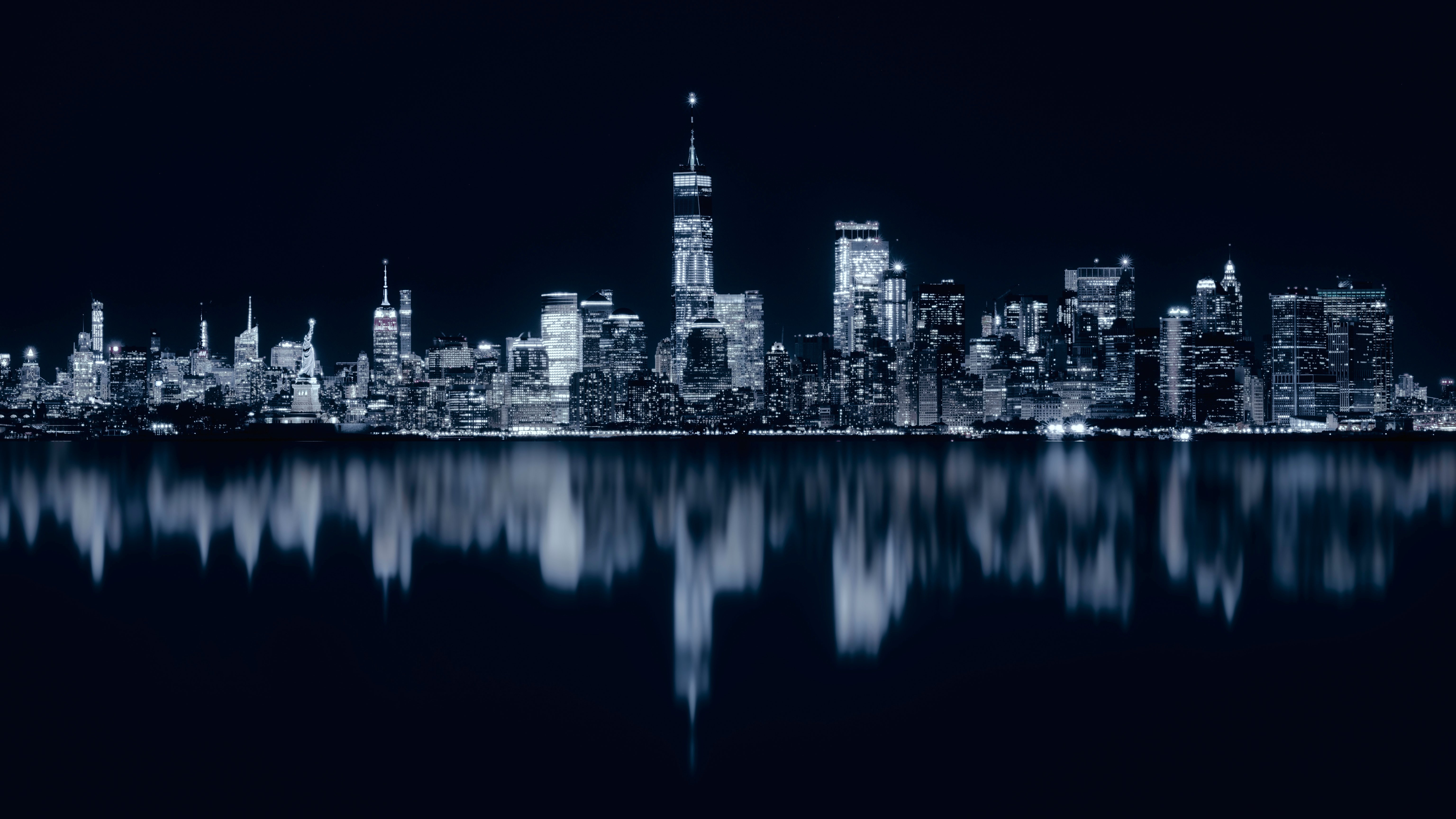 6150x3460 Wallpaper 4K, Night, Cityscape, City lights, Desktop