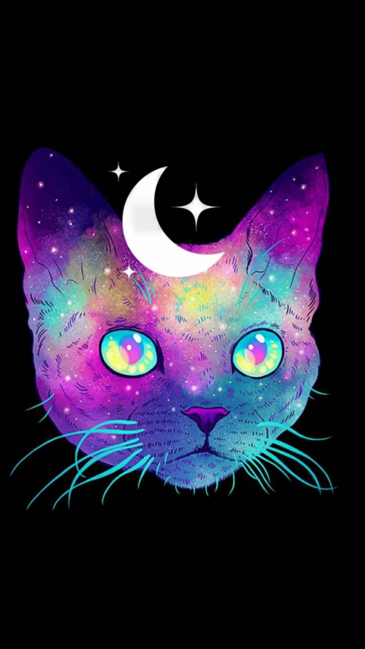 730x1280 Cute Space Cat wallpaper, Phone