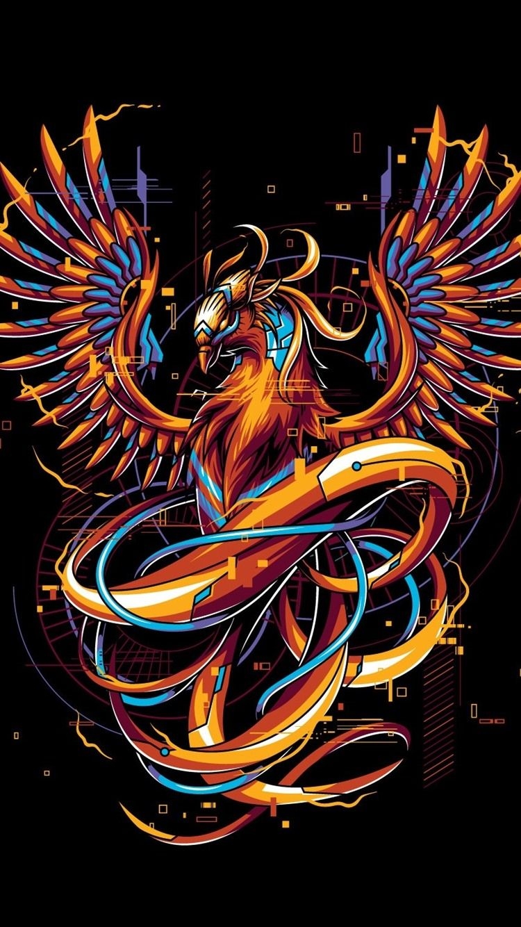 750x1340 Phoenix, Art Picture, Creative Design  IPhone 8 7 6 6S, Phone