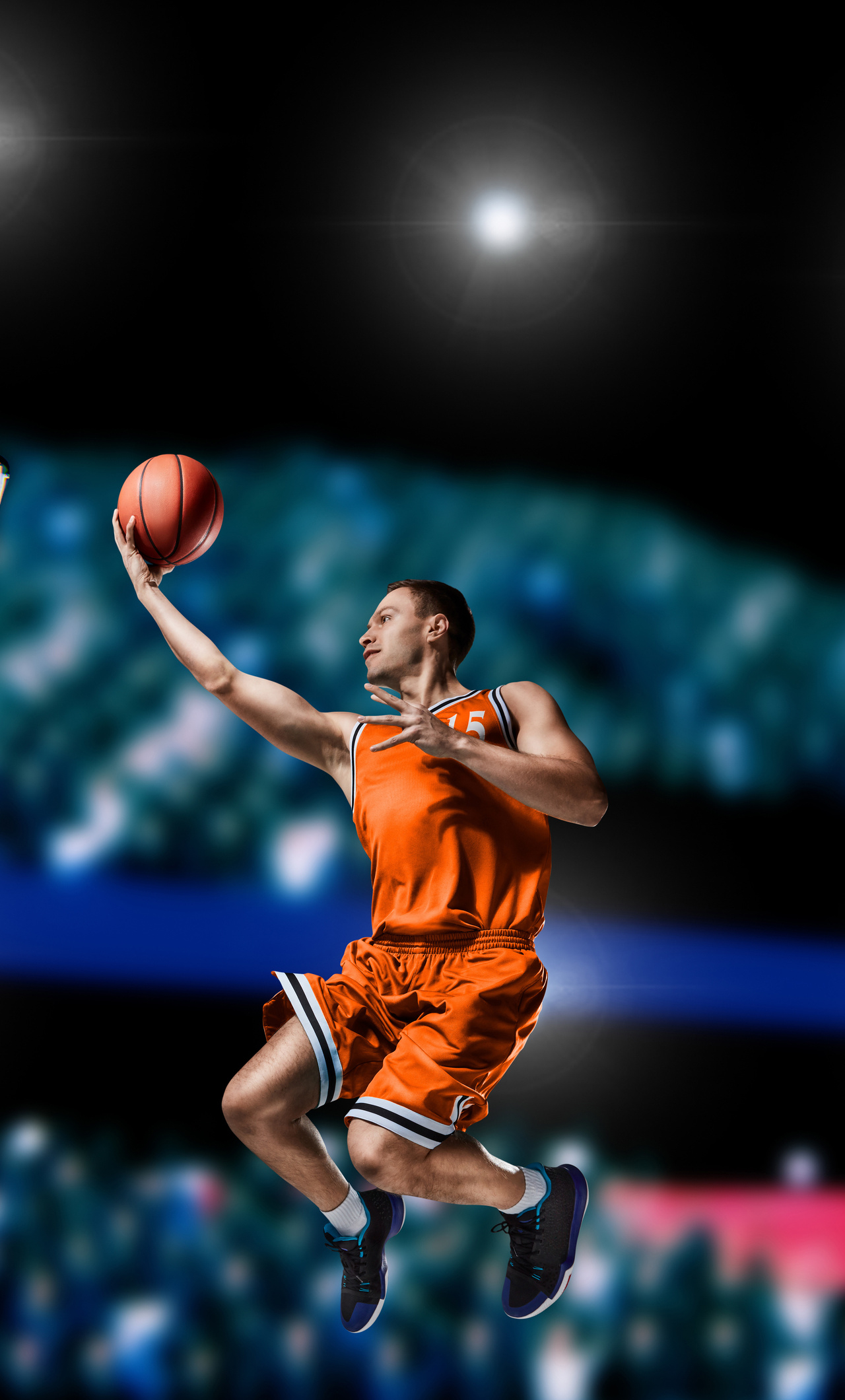 1280x2120 Basketball Player Shooting iPhone HD 4k Wallpaper, Image, Background, Photo and Picture, Phone