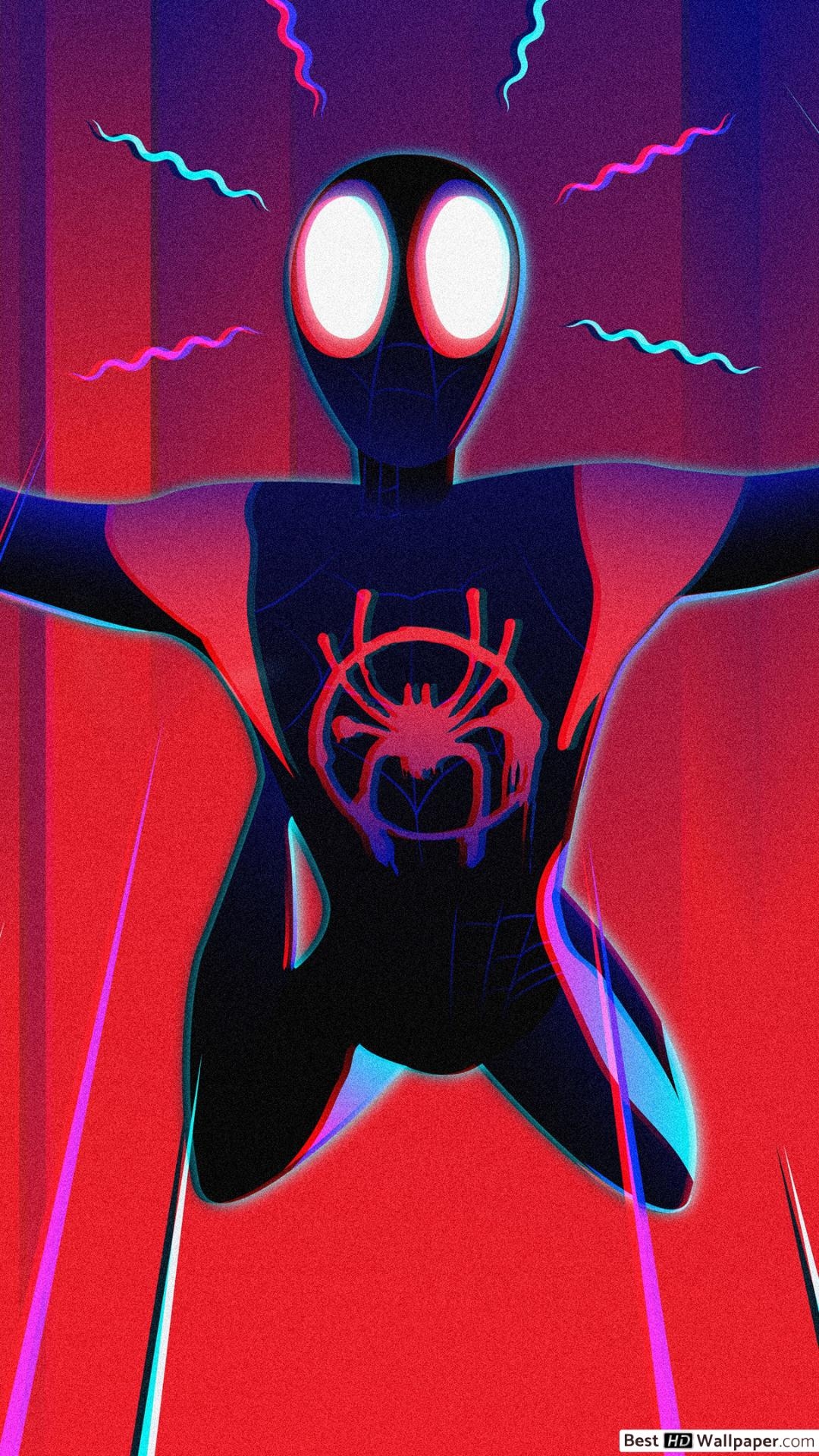 1080x1920 Spider Man: Dans Le Film Spider Verse Spiderman Noir HD Fond, Phone