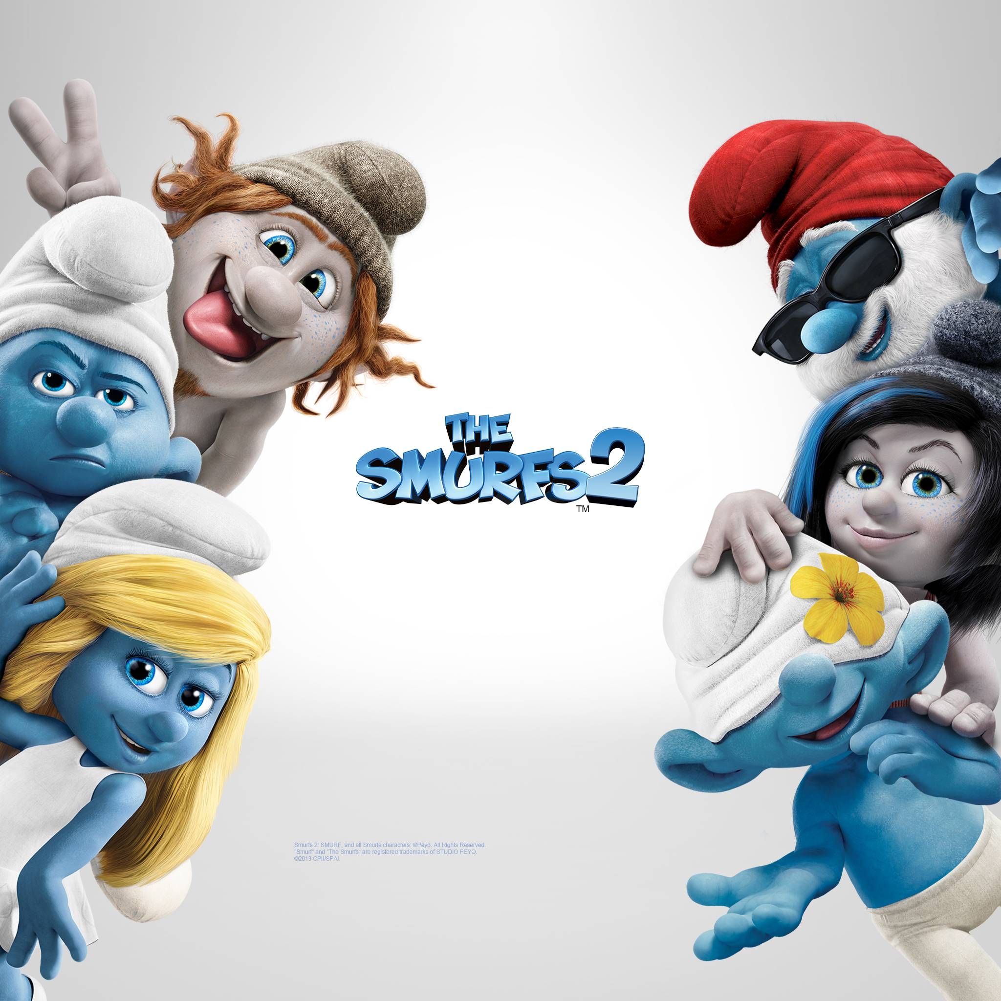 2050x2050 The Smurfs 2 iPad Exclusive HD Wallpaper #, Phone
