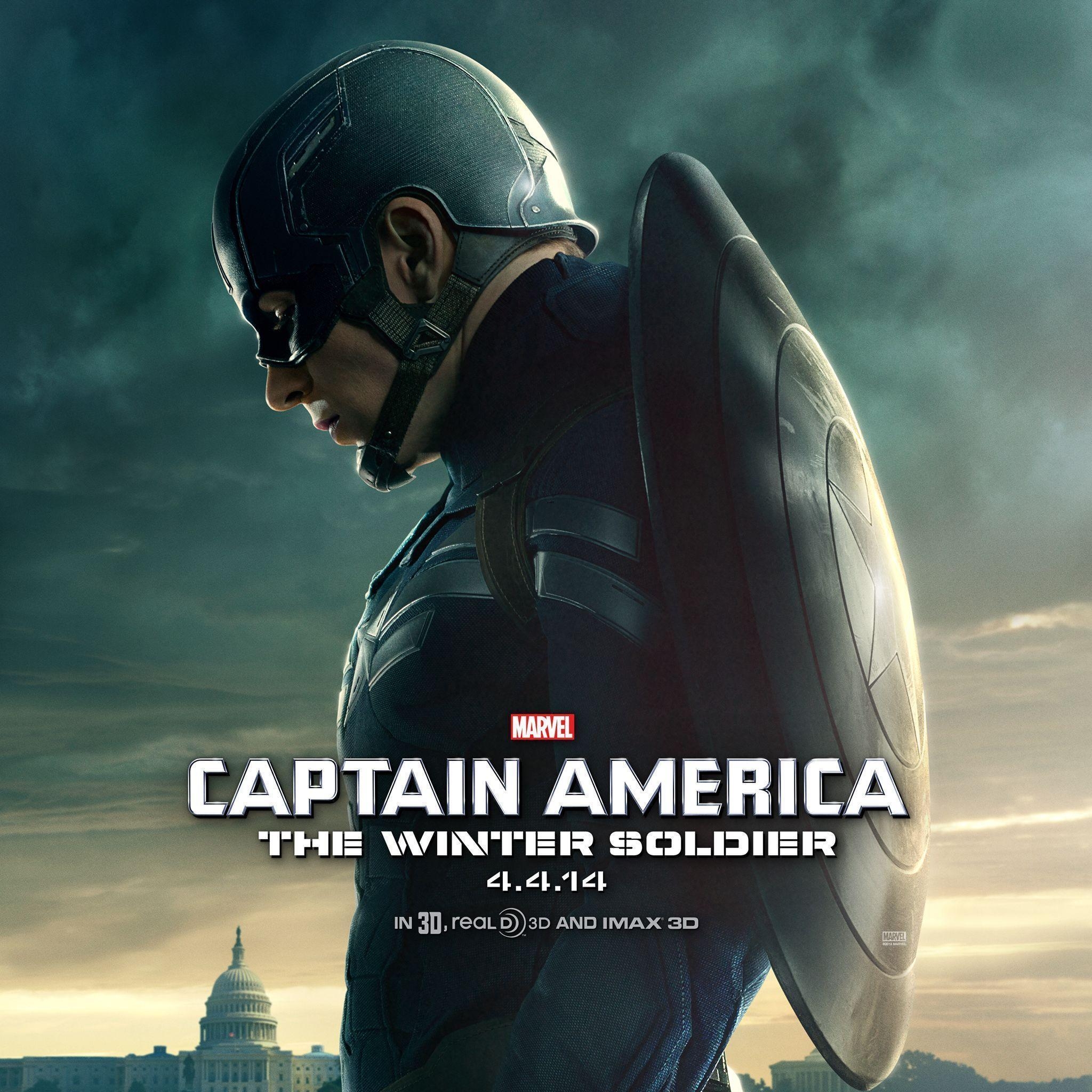 2050x2050 Get Scarlett Johansson's Poster Wallpaper For Captain America 2, Phone