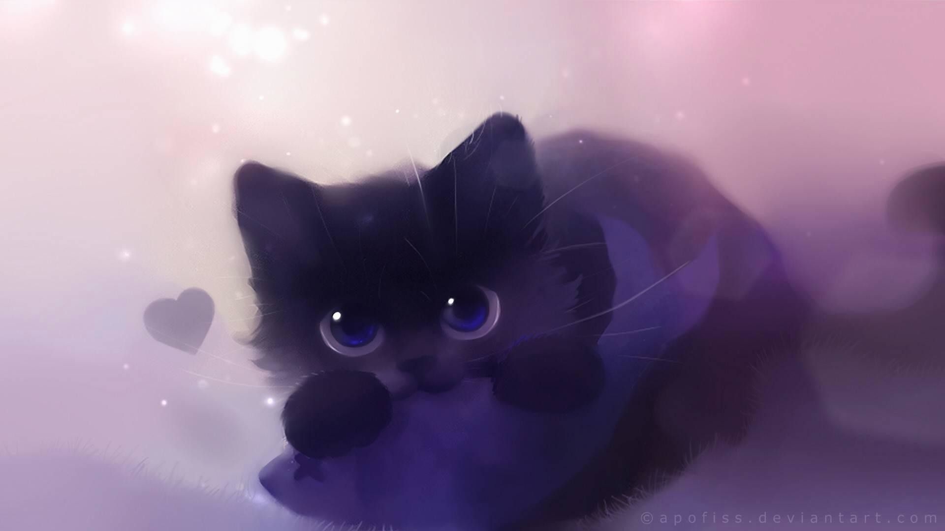 1920x1080 Kawaii Cat, Desktop