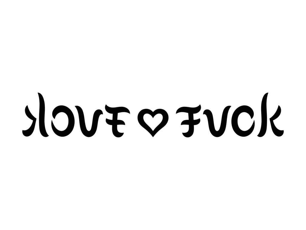 1030x770 Ambigram Love Fuck.gif, Desktop