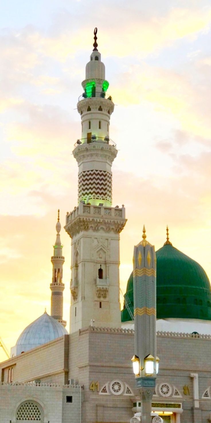 740x1480 Roza e Rasool(SAW). Medina mosque, Mecca islam, Mosque art, Phone