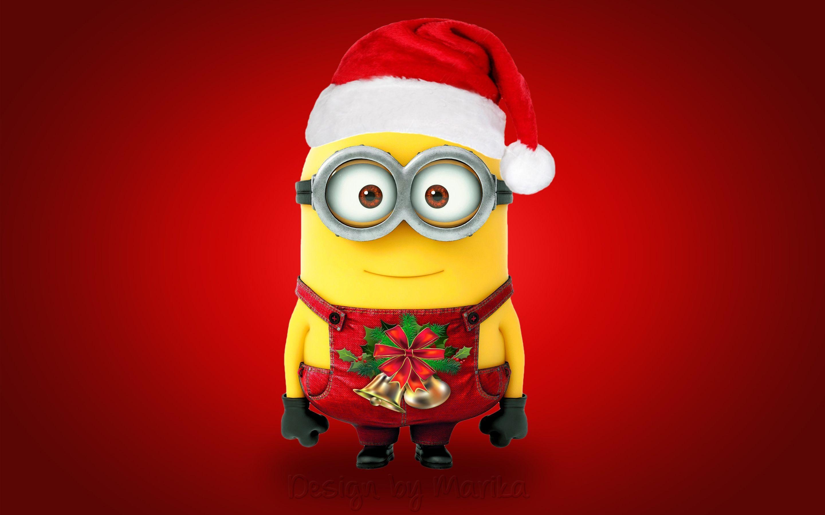 2880x1800 Christmas Santa Minion Wallpaper, Desktop