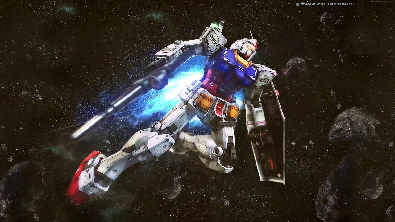 1280x720 RX 78 2 Gundam Space Fight Mobile Suit Gundam Engine Wallpaper, Desktop