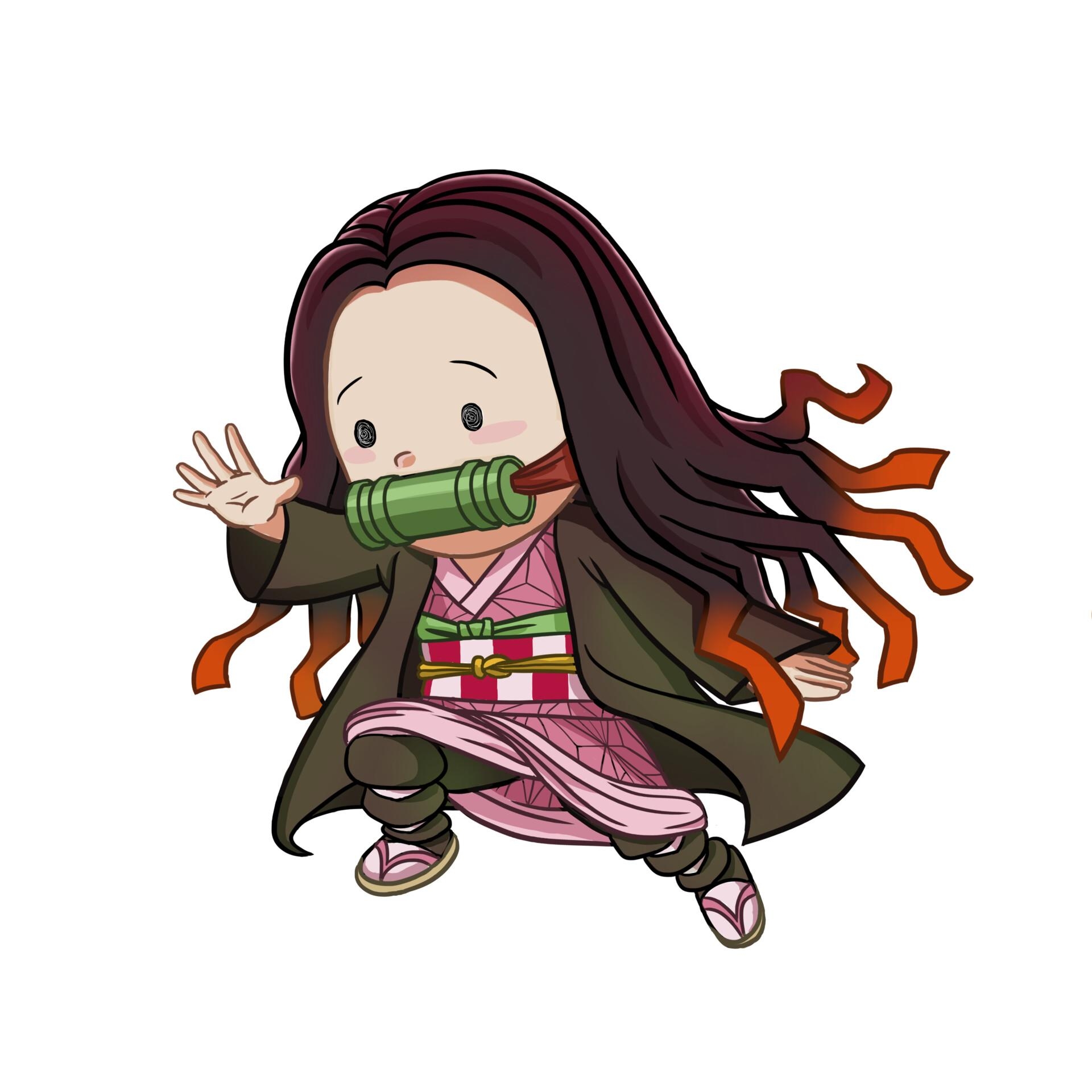 1920x1920 Nezuko Chibi, Iwan Mankowski, Phone