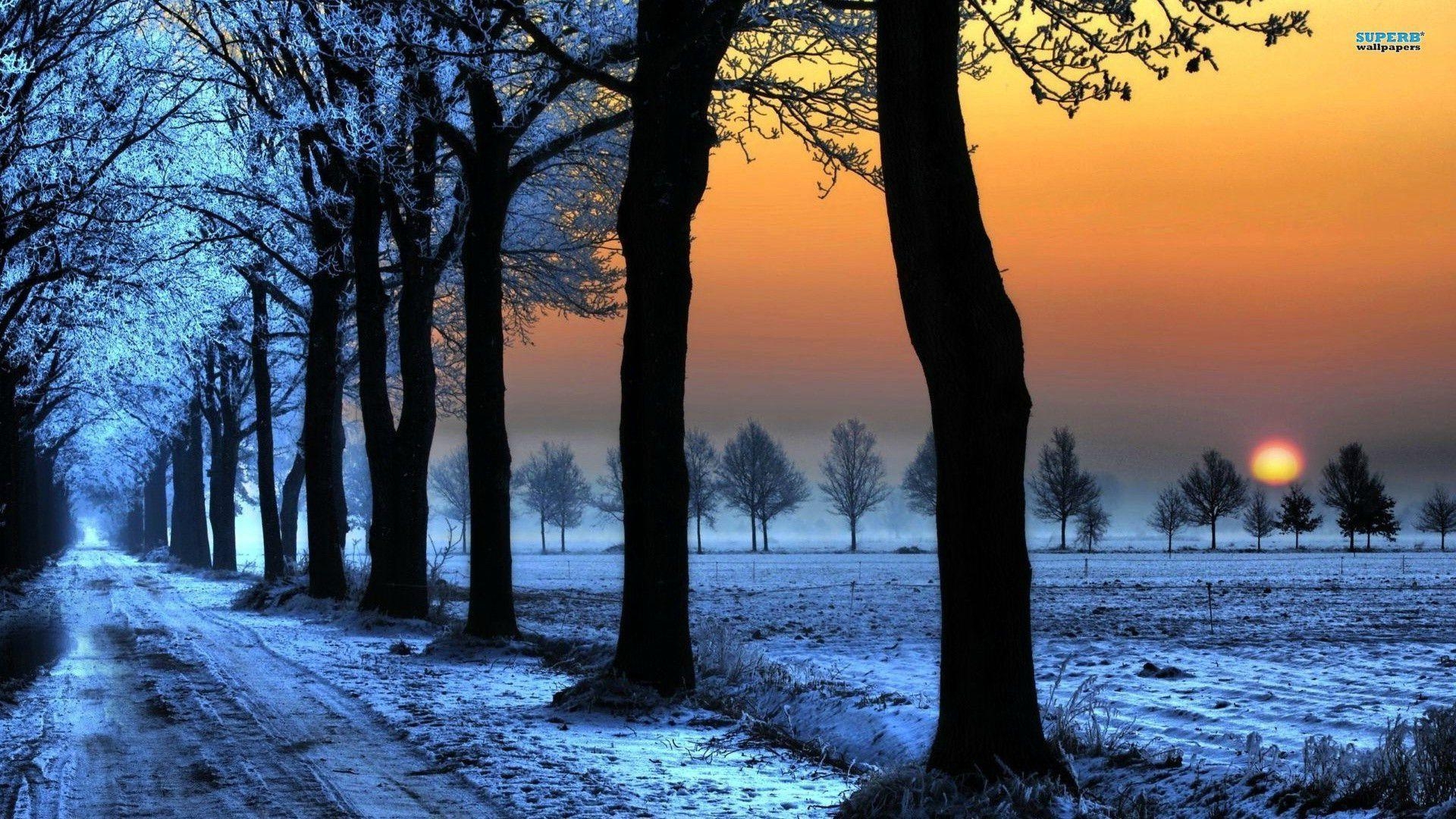 1920x1080 Winter sunset wallpaper wallpaper - #, Desktop