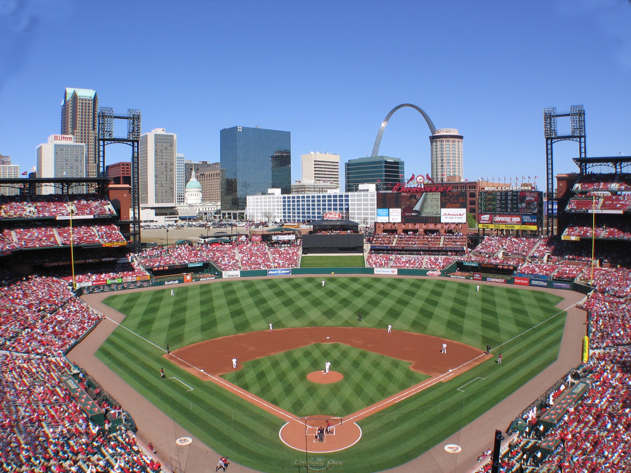 2050x1540 Free photo: Busch Stadium, Architecture, Busch, Desktop