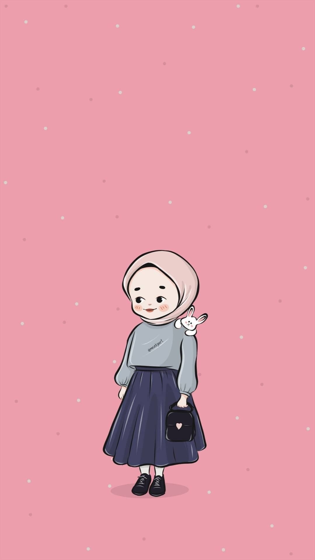 1080x1920 Wallpaper iPhone Hijab Girl, Phone