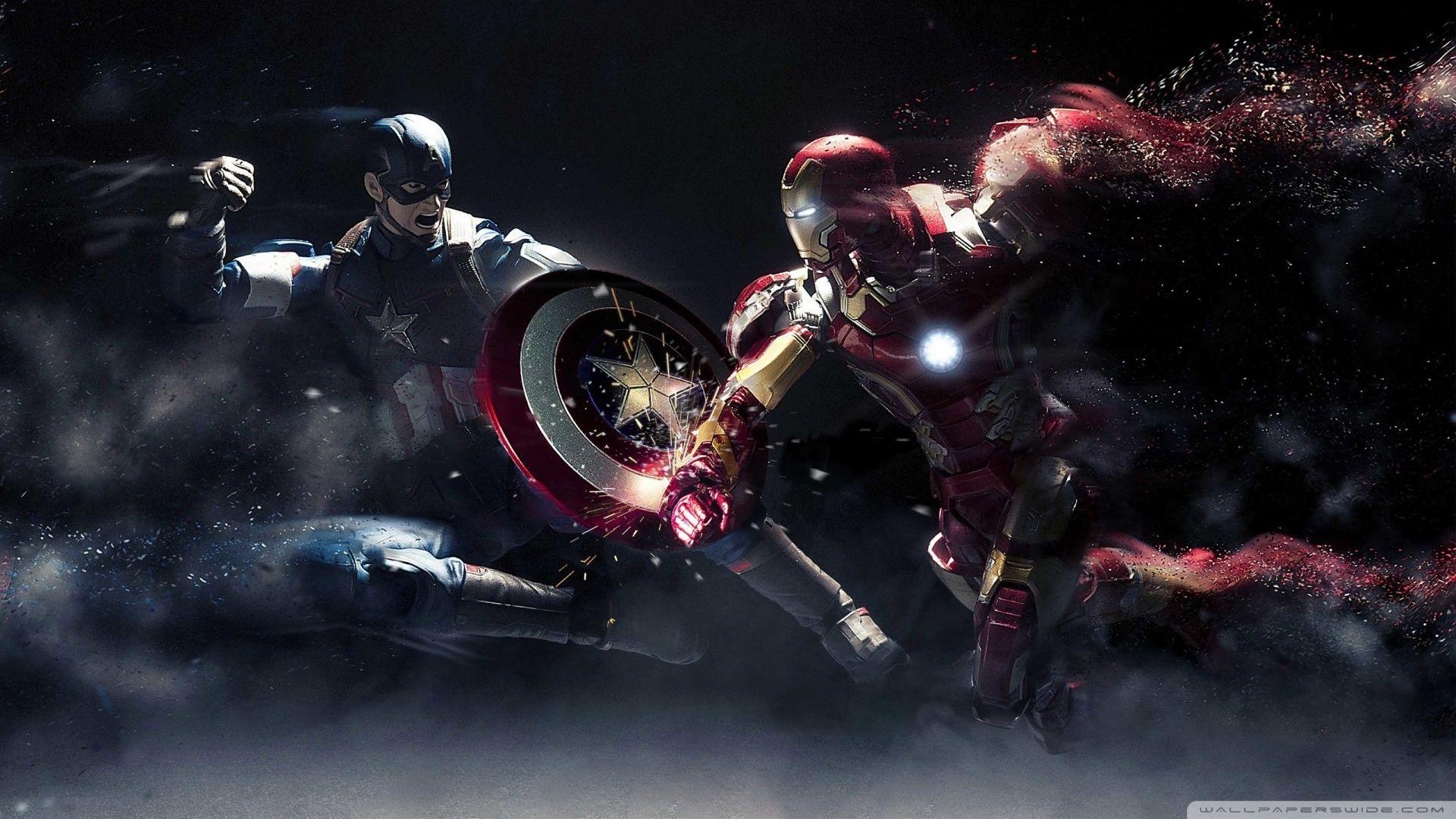 1920x1080 Iron Man Desktop Wallpaper Captain America Vs Iron Man ❤ 4K HD, Desktop