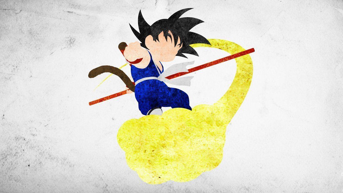 1200x670 Kid Goku Minimalistic Wallpaper, Desktop