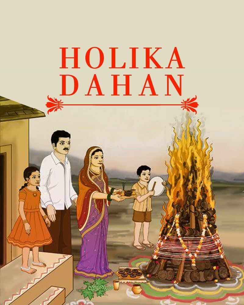 800x1000 We wish you Happy Holika Dahan #khannajewels #HolikaDahan #Holi. Festival image, Cute art, Festivals of india, Phone