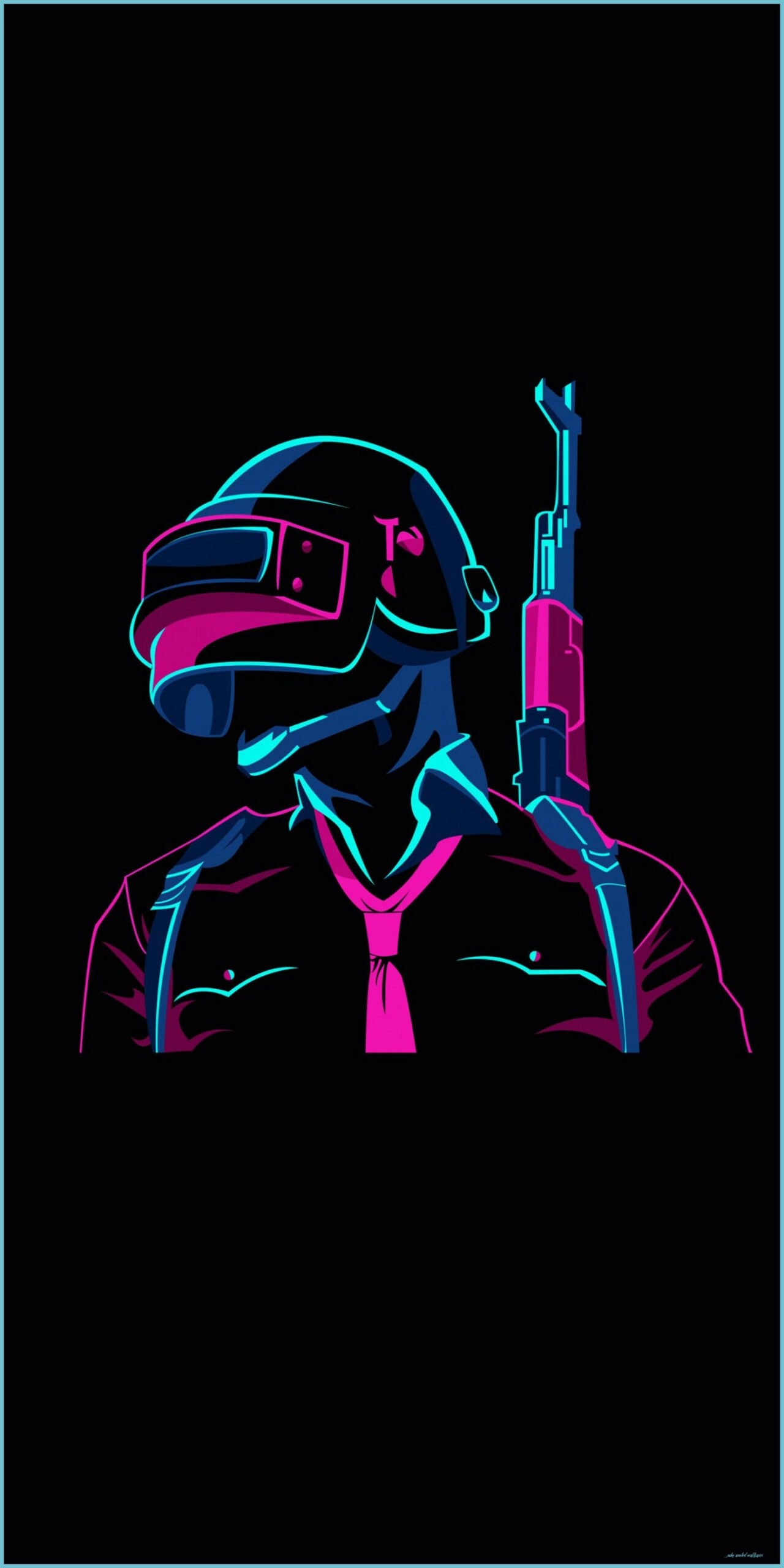 1280x2560 AMOLED Wallpaper PUBG Neon Wallpaper, Gaming Wallpaper HD Amoled Wallpaper, Phone