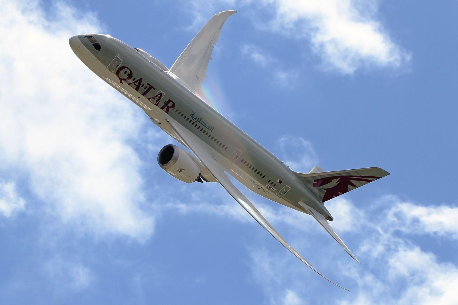 1600x1070 Boeing 787 Dreamliner of Qatar Airways Aircraft Wallpaper 2767, Desktop