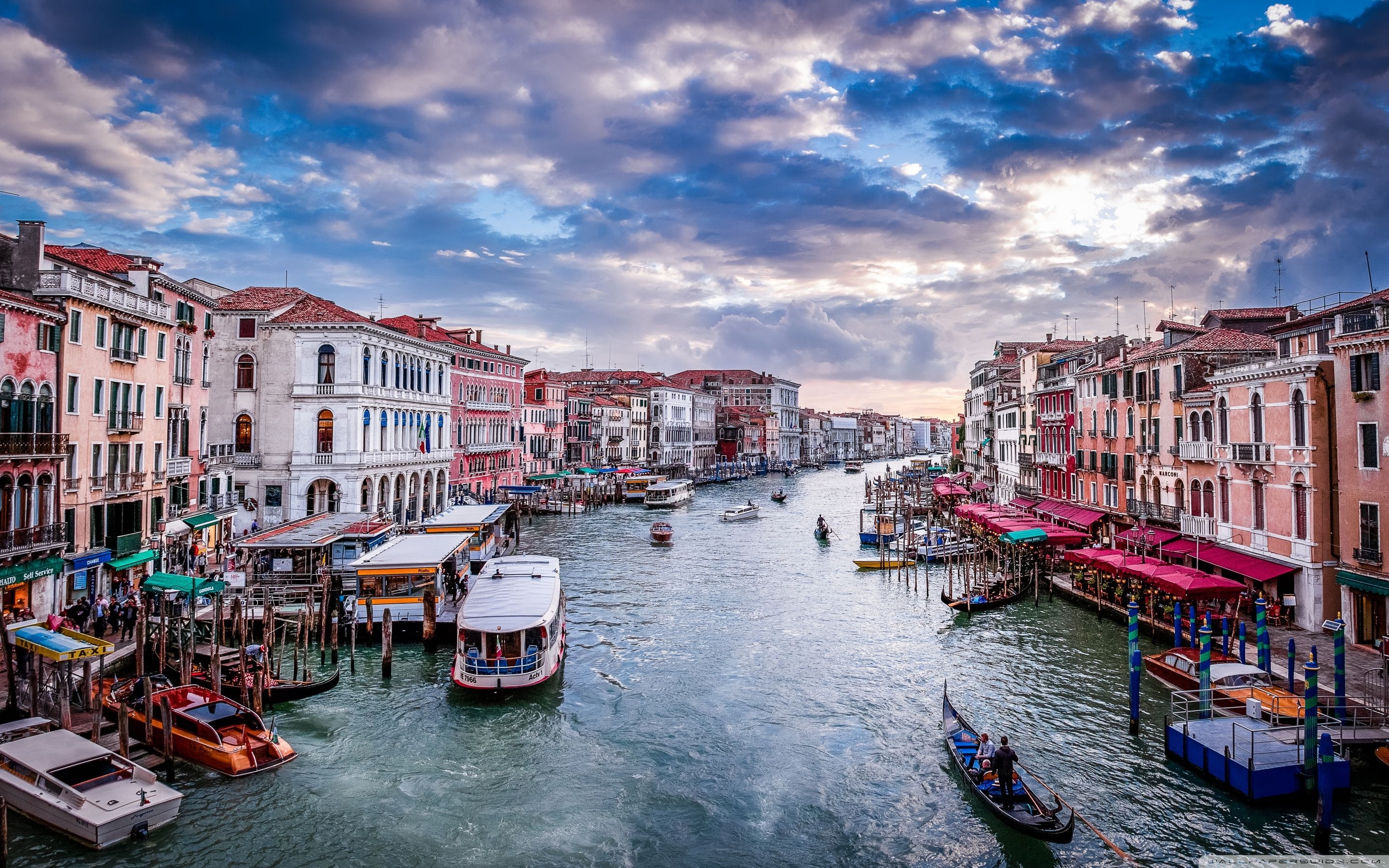 2880x1800 View of the Grand Canal from Rialto Bridge, Venice ❤ 4K HD Desktop, Desktop