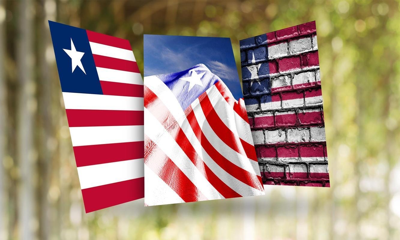 1340x800 Liberia Flag Wallpaper for Android, Desktop