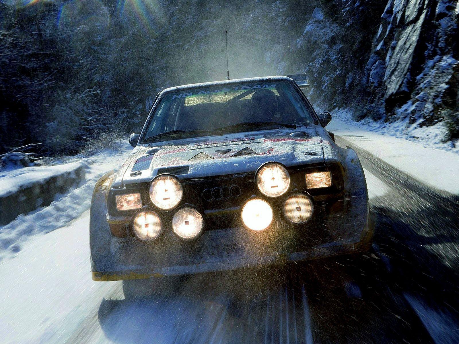 1600x1200 Audi Sport Quattro S 1 Group B Rally Race Racing Winter Snow, Desktop