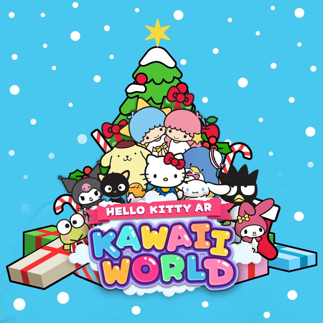 1080x1080 Hello Kitty AR: Kawaii World The Sanrio Universe To Earth, Your Soon To Be Bestfriends Are Sending Their Christmas Wishes To Your Homes!, Phone