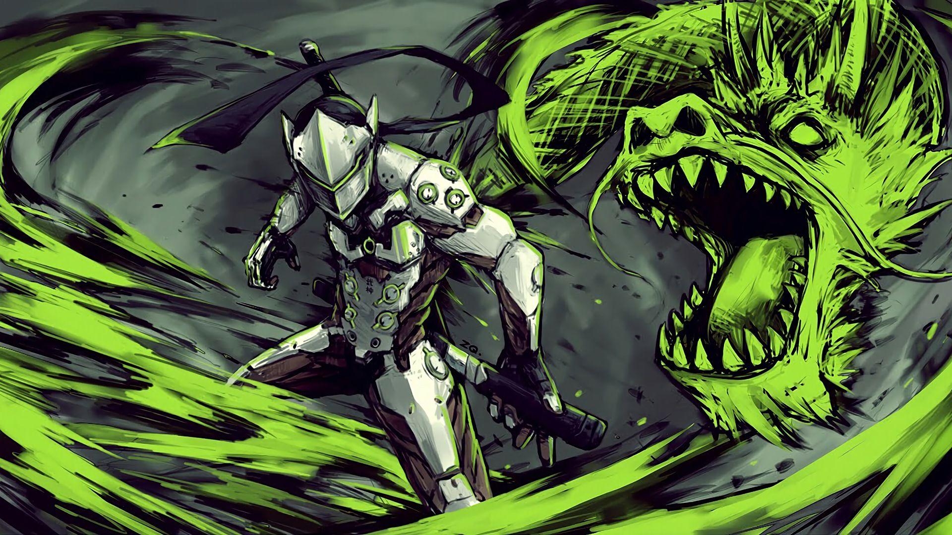 1920x1080 Overwatch Genji Wallpaper. Gaming HD Wallpaper, Desktop