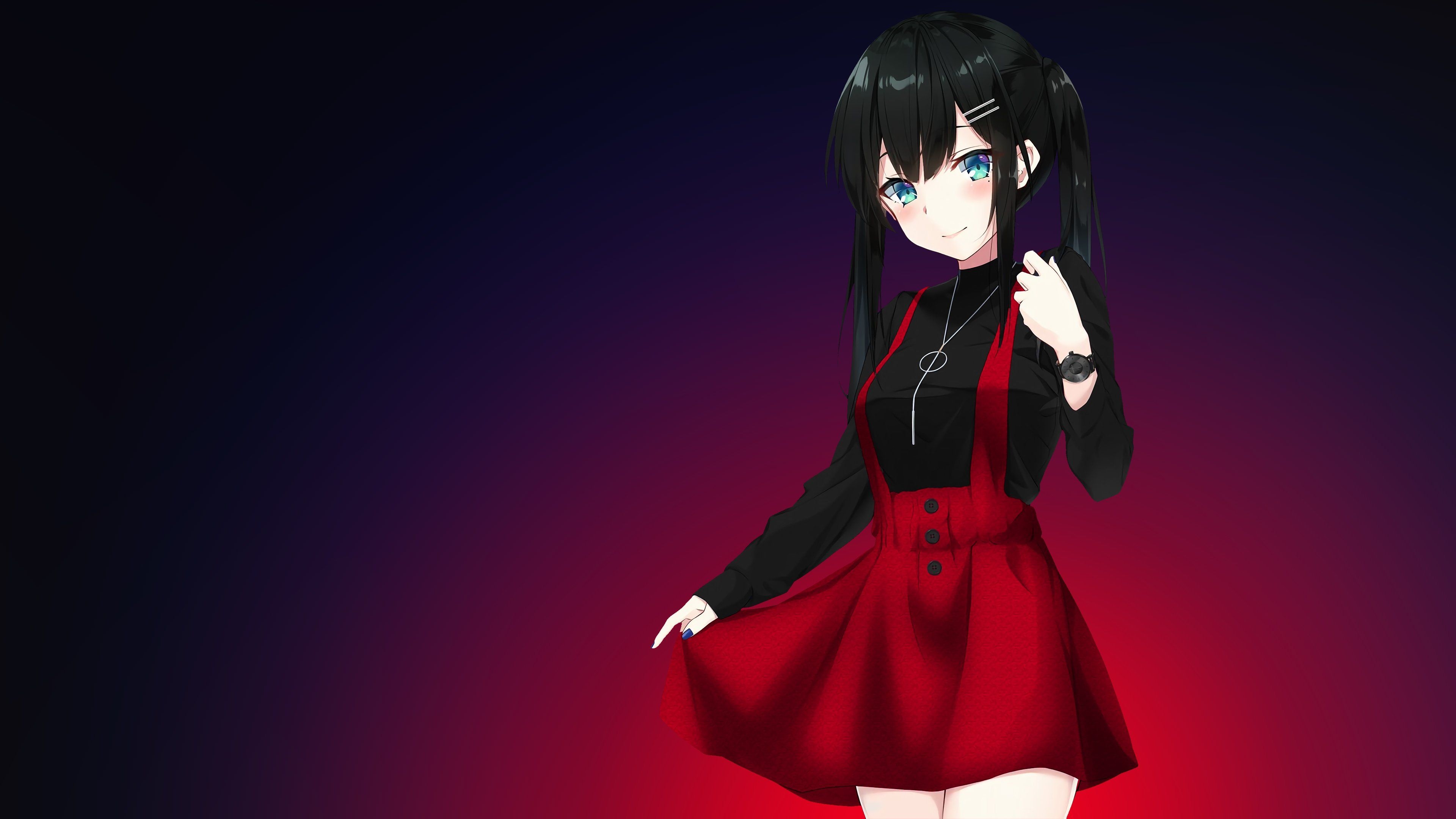 3840x2160 Anime girl 4K Wallpaper, Desktop