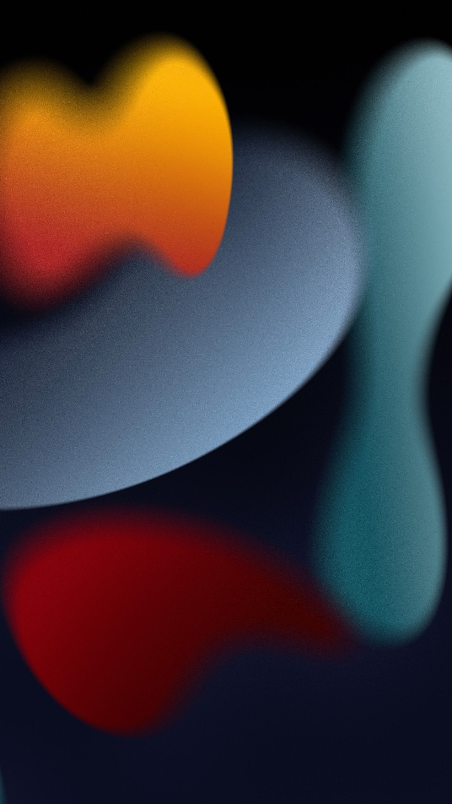 1440x2560 iOS 15 4K Wallpaper, Stock, Dark Mode, iPadOS WWDC HDR, Abstract, Phone