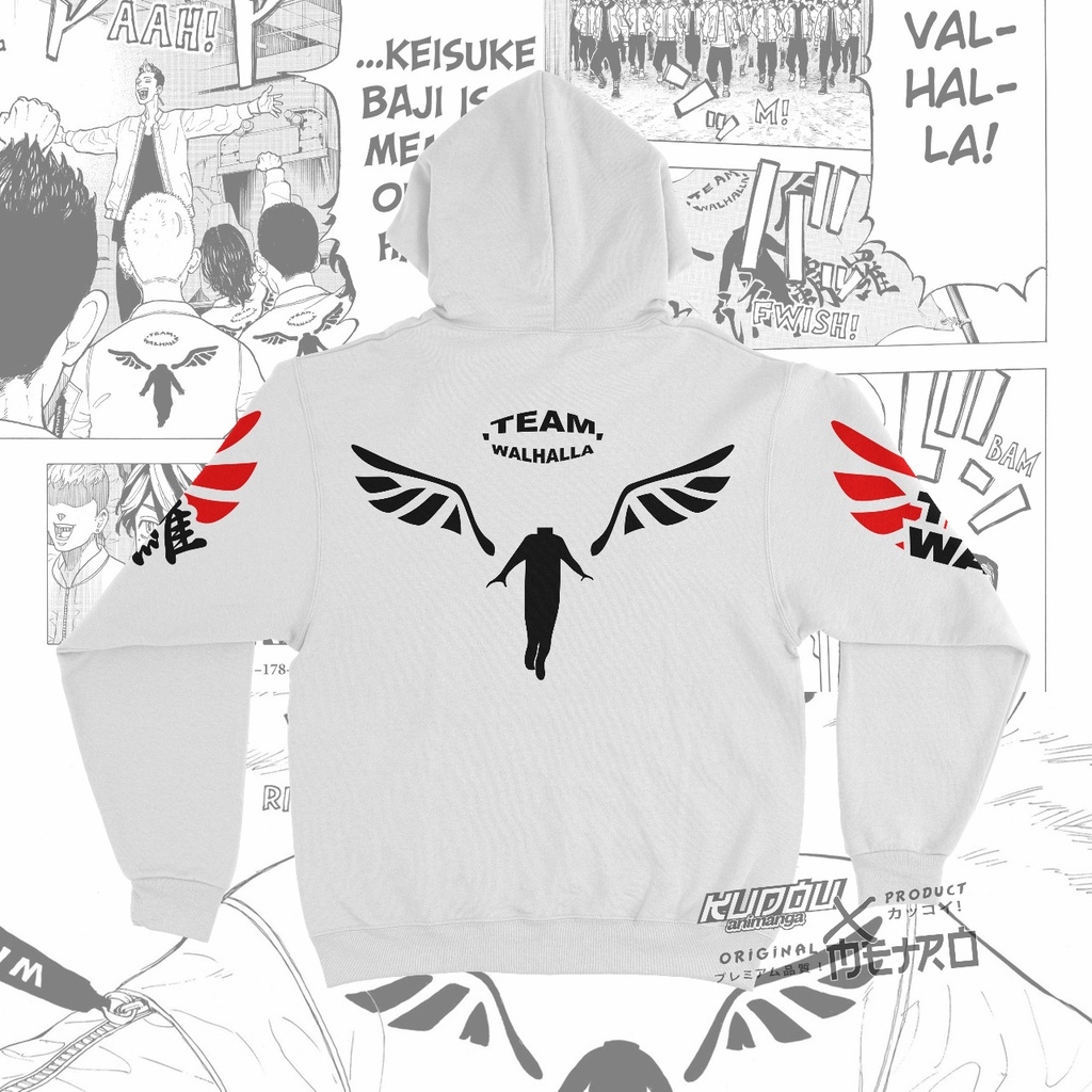 1030x1030 Hoodie Team Valhalla Tokyo Manji Anime Tokyo Revengers Manga Premium Unisex, Phone