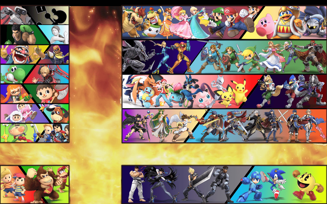 1280x800 Super Smash Bros. Wallpaper with all characters (), Desktop