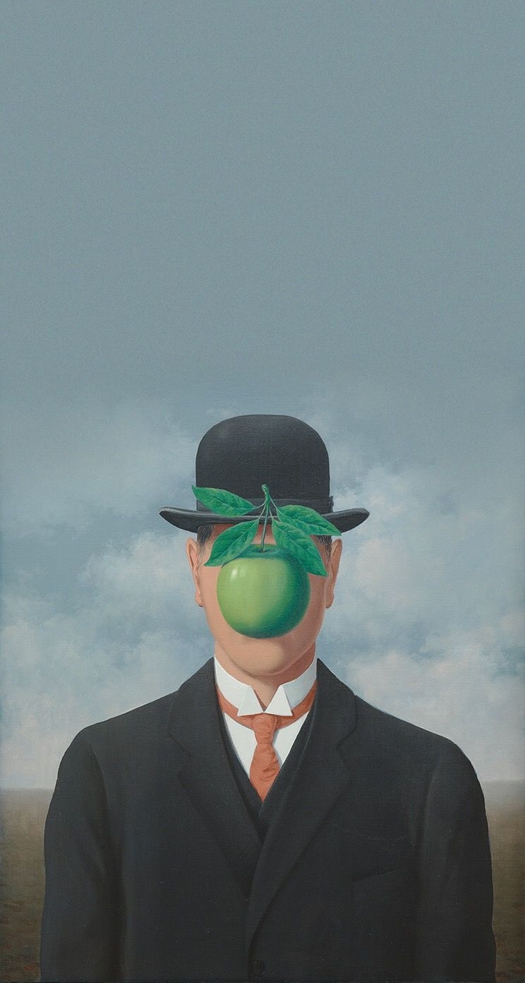 750x1400 iPhone wallpaper. Magritte paintings, Rene magritte, Magritte, Phone