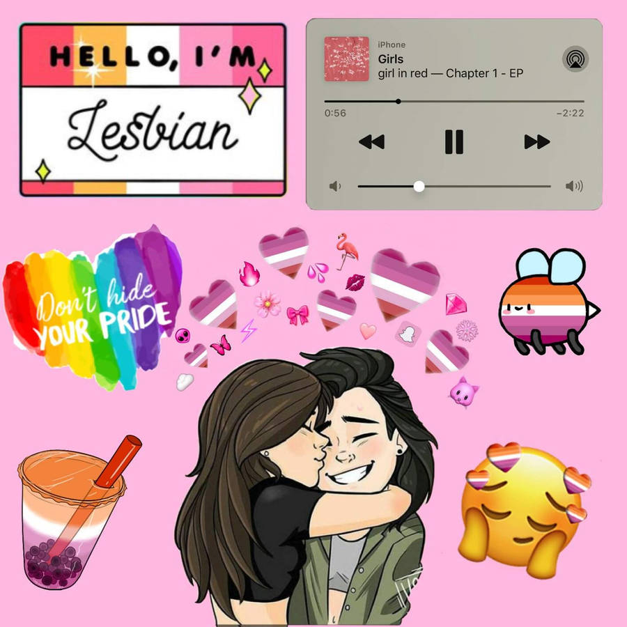 900x900 Download Don't Hide The Lesbian Flag Wallpaper, Phone