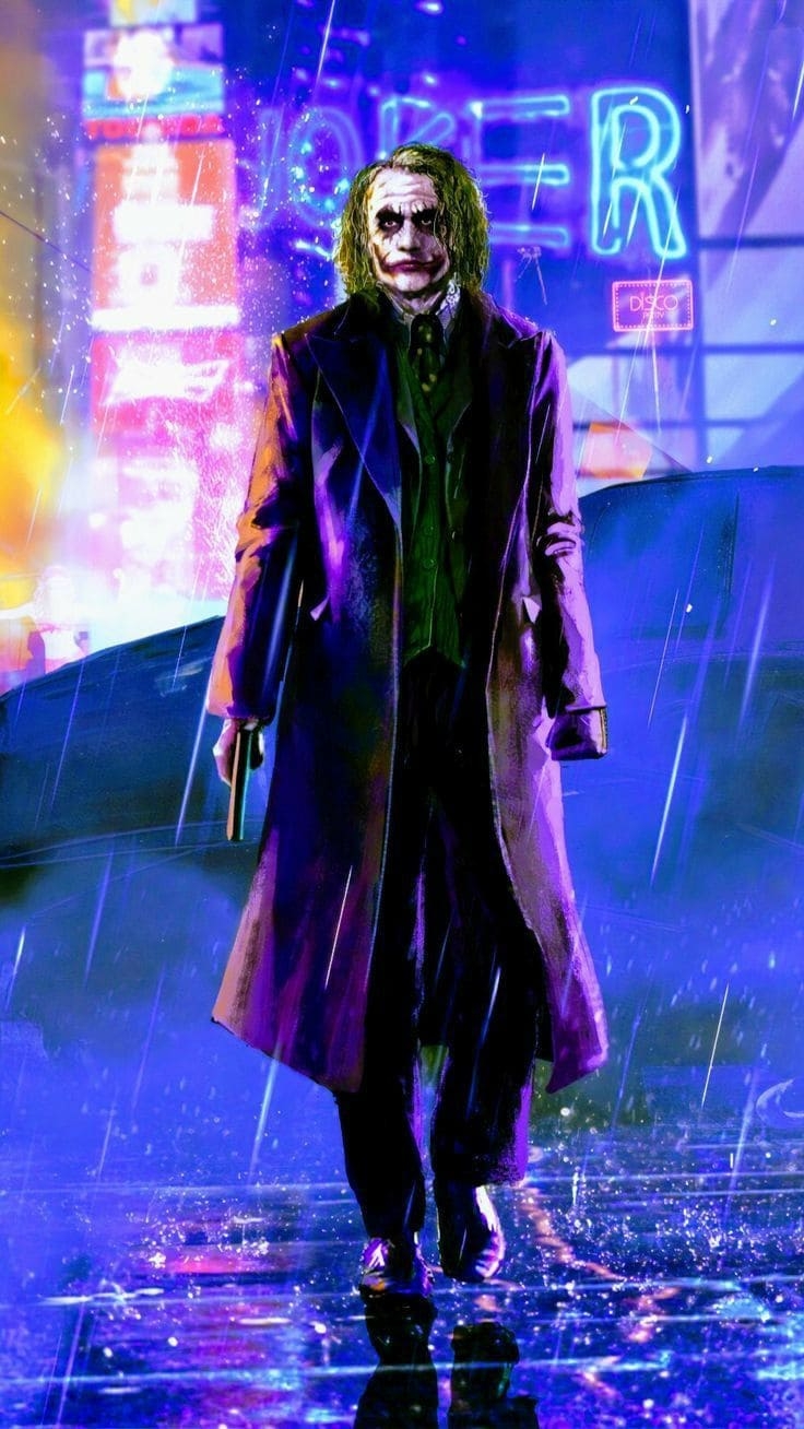 740x1310 Joker Heath Ledger iPhone Wallpaper, Phone