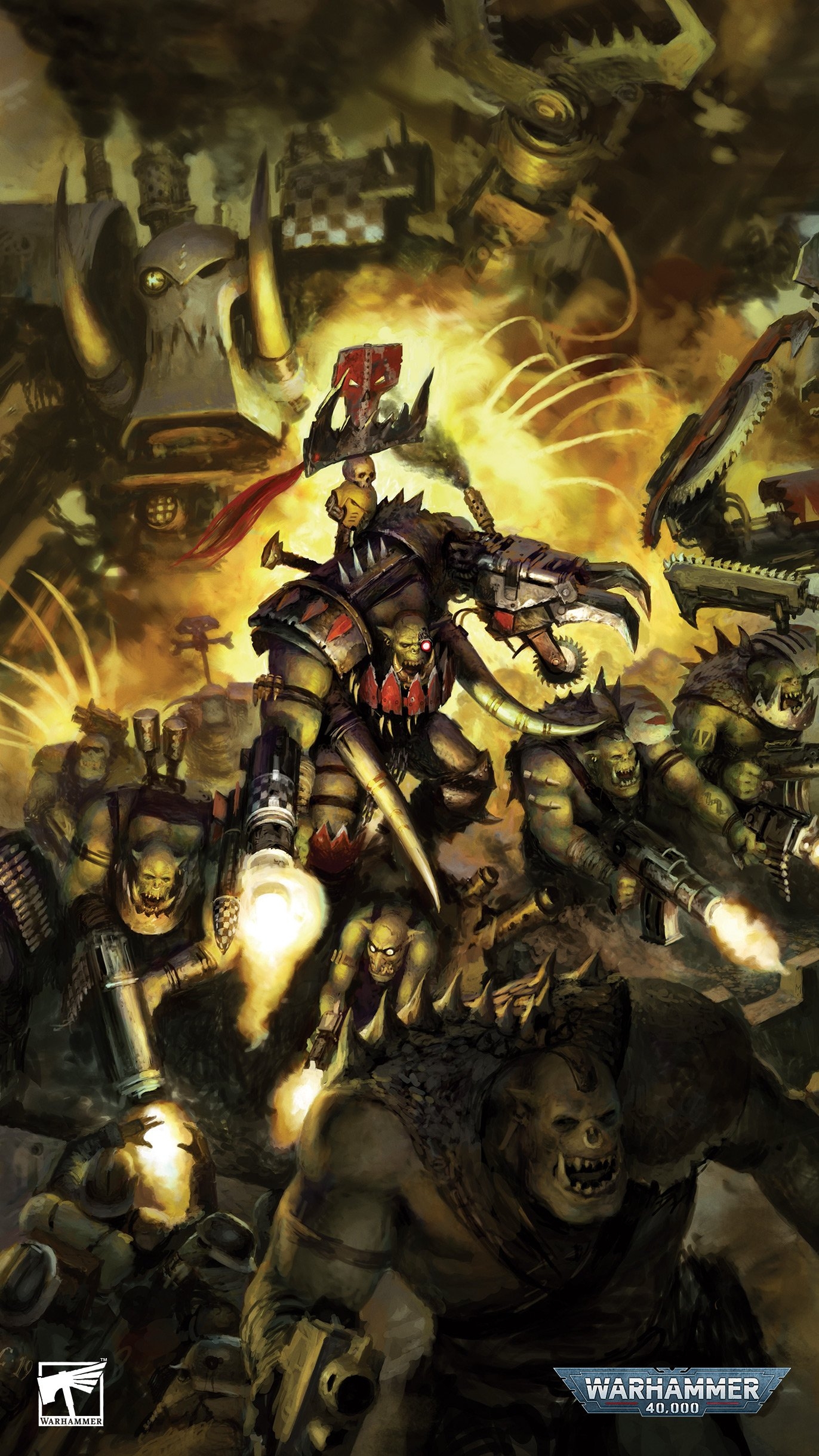 1380x2440 Ded Snazzy Wallpaper From Codex: Orks, Phone