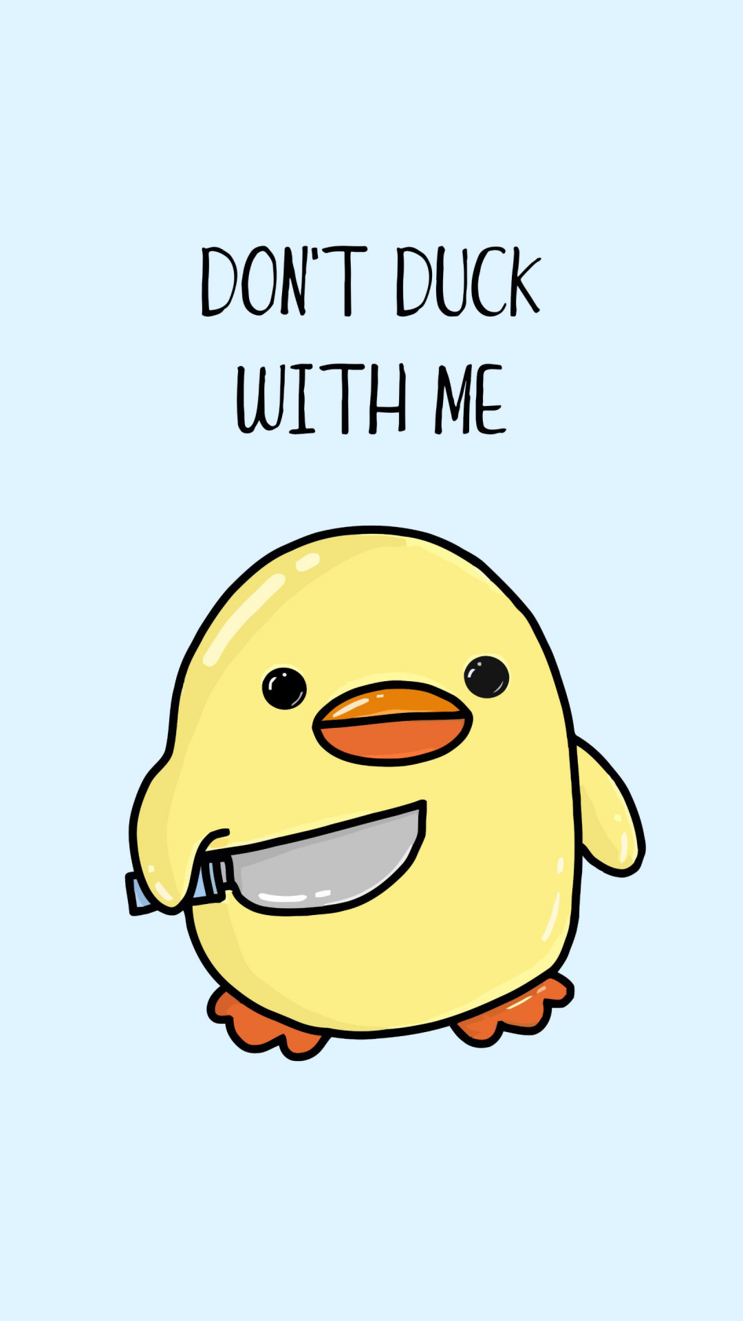 1080x1920 Cute duck Wallpaper 4K, Cute warning, 5K, Phone