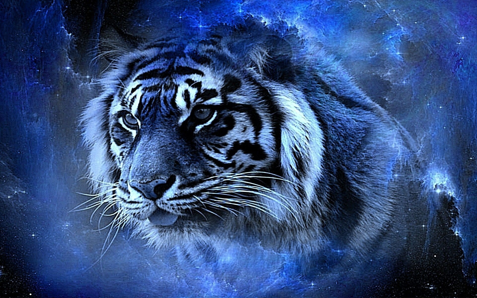 1920x1200 Lightning Cool Tiger Wallpaper, Desktop