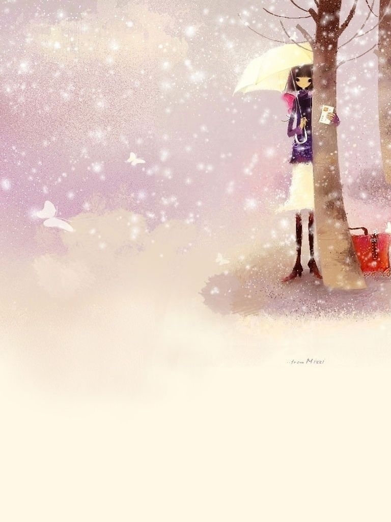 770x1030 Free download Korean Girl Cartoon Wallpaper [1280x1024], Phone