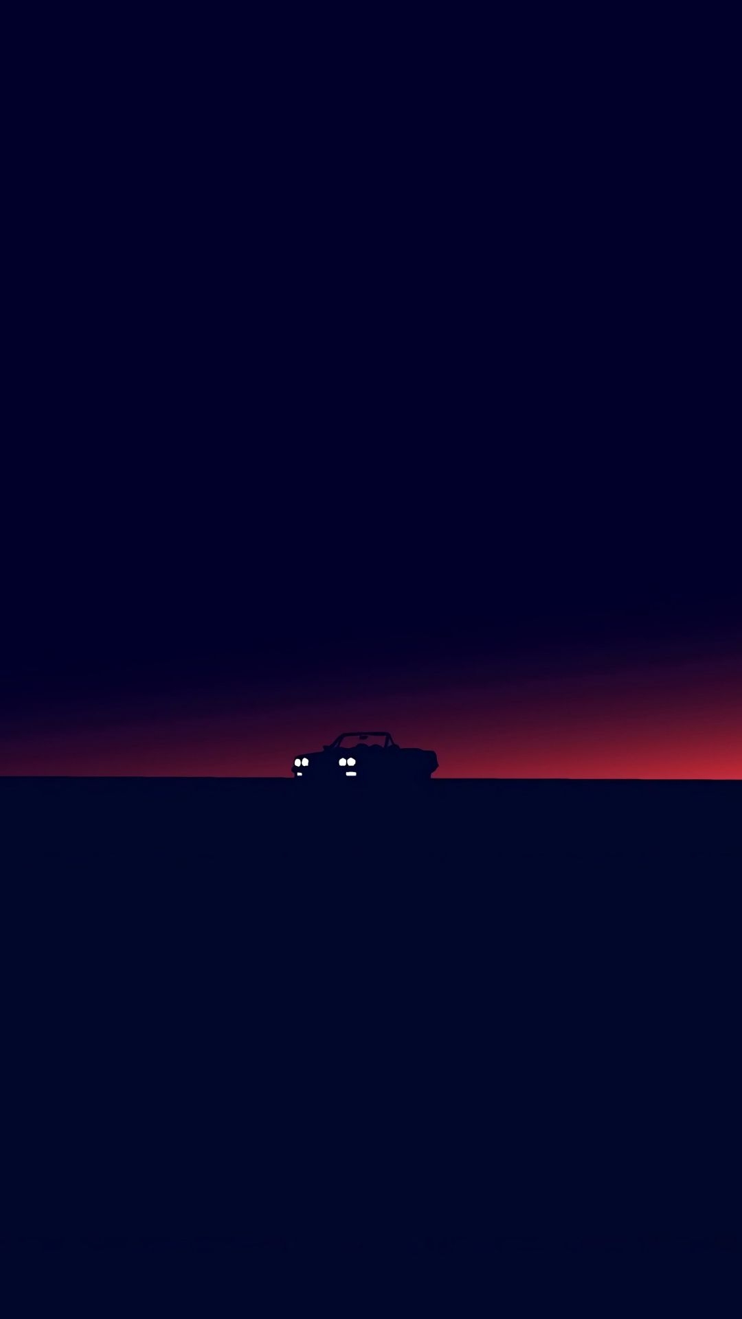 1080x1920 Car, silhouette, dark, twilight, minimal,  wallpaper, Phone